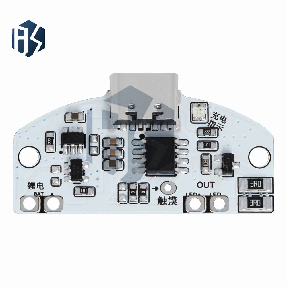 Type-c Touch Lamp Dimmer Module 3-Mode Stepless Dimming LED Zpaxo