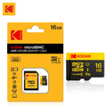 KODAK Micro SD Card Memory Card UP TO 100MB/s C10 U3 32GB 64GB 128GB 256GB TF Card 4K HD For USB Card Reader Adapter Microsd Zpaxo U1 16G