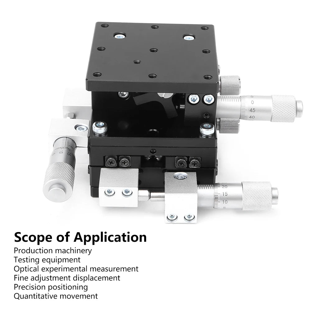 Linear Stage Trimming LD60-LM XYZ 3-Axes Manual Tuning Sliding Table