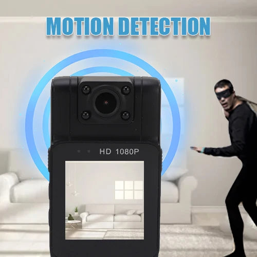 Mini Body Camera 1080P Infrared Night Vision Motion Detection 180