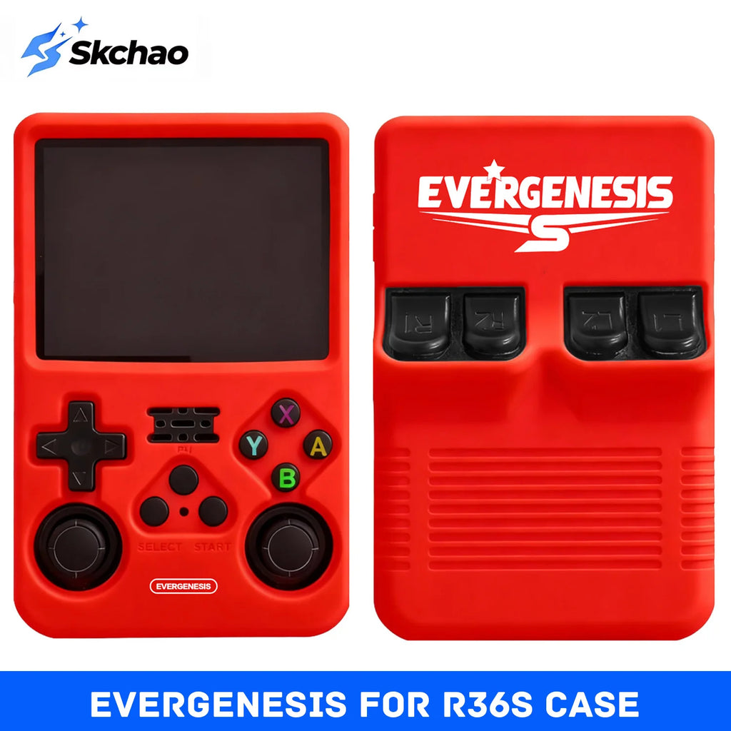 Full Protection Silicone Case for R36S - 360° Shockproof Cover Anti-Scratch Anti-Slip Soft Shell with Raised Bezel & Storage Box Zpaxo