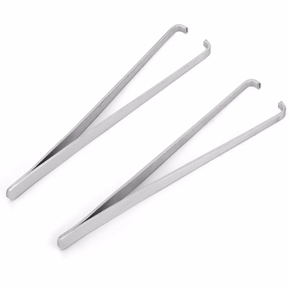 Stainless Steel Tweezer Professional Watch Hands Removal Repair Tool