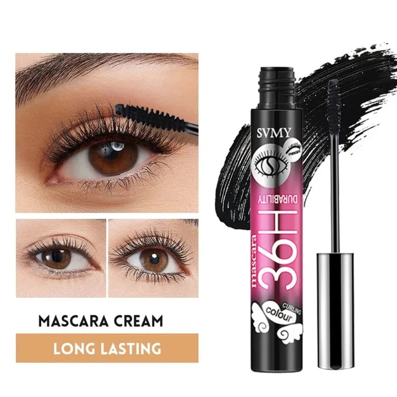Fiber Mascara Black Thick Curly Lasting Waterproof Sweat-proof