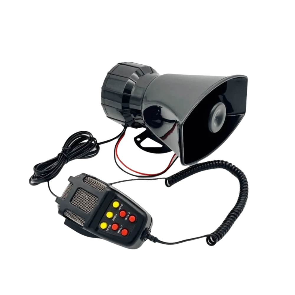 Professional 12V 7 Sound Talking Siren Air Horn Megaphone Car Speaker Zpaxo