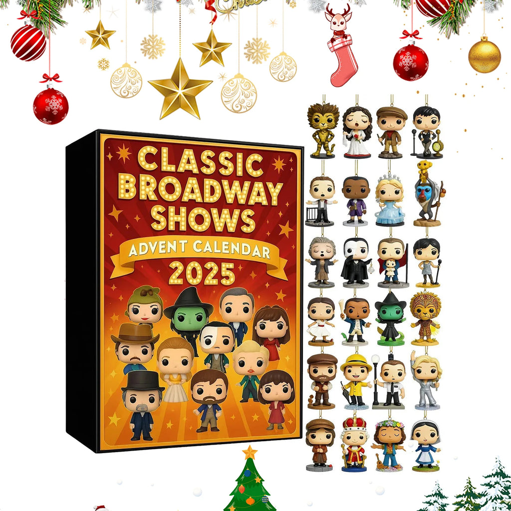 2025 24 Days Classic Broadway Shows Advent Calendar Countdown Iconic