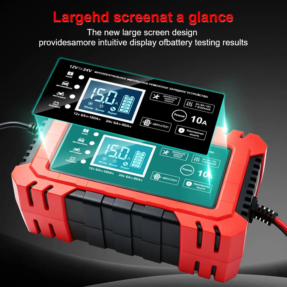 Digital LCD Display EU Plug Overvoltage Protection Intelligent Pulse