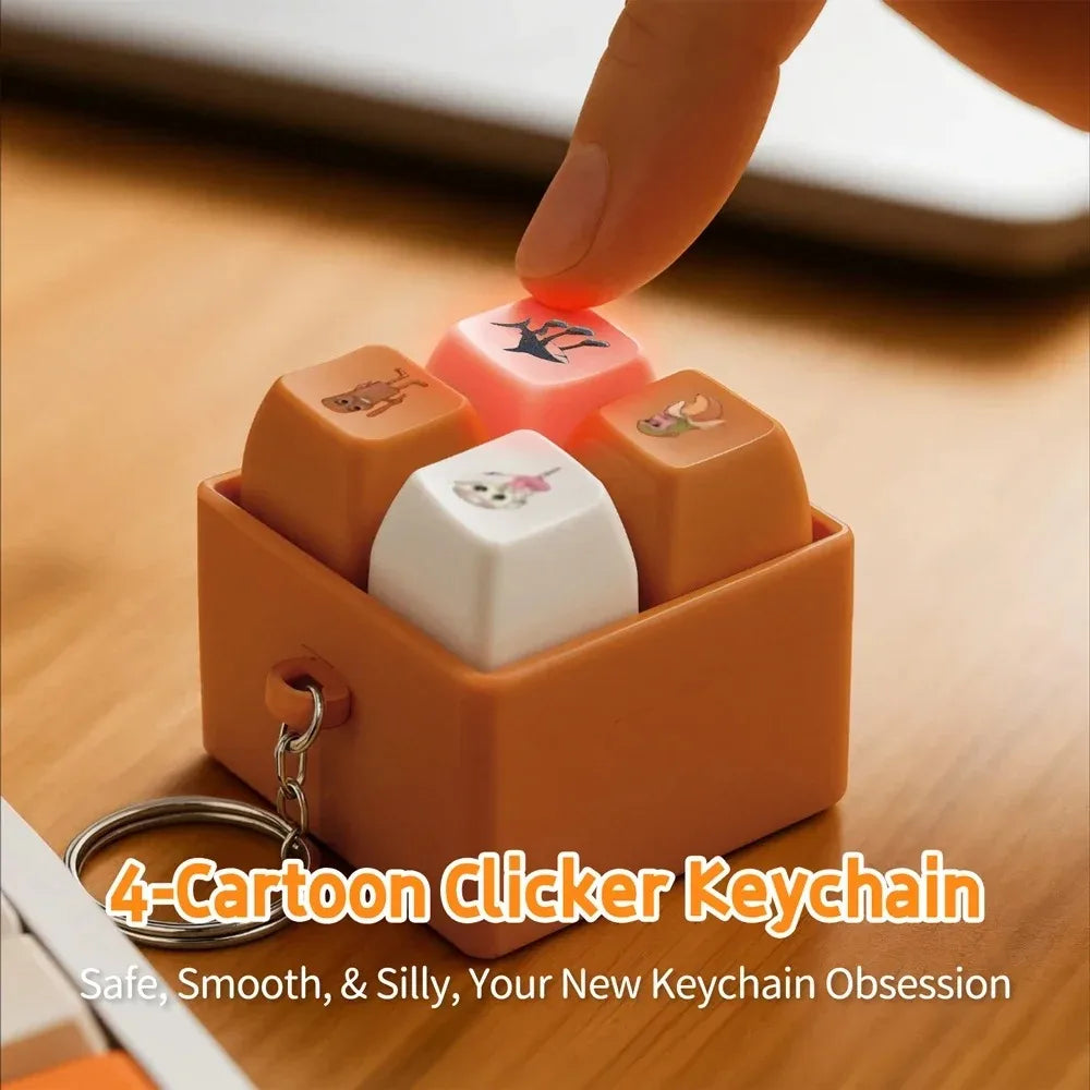 San Hai Jing Four-key Adult Relaxation Toy Four-button Keychain Funny