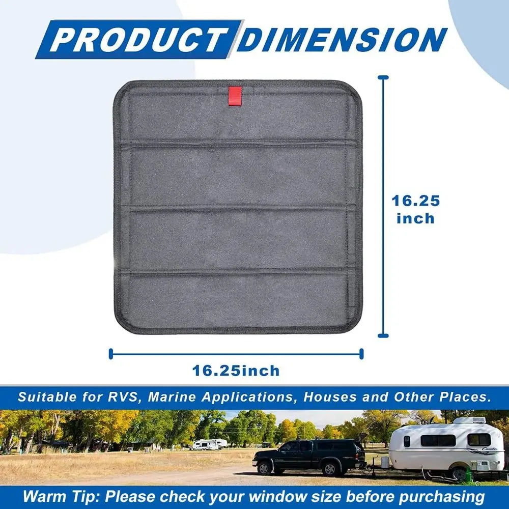 Waterproof Window Shade Cover Reflective Blackout Collapsible Sunroof Zpaxo