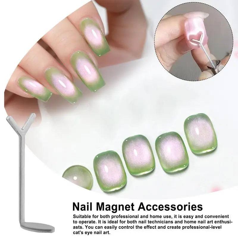 Heart-Shaped Cat Eye Nail Magnet Stick | Nail Art Tool Nail Art Magnet Zpaxo