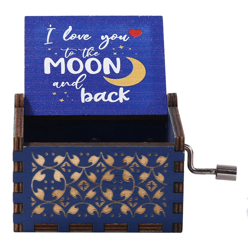 Wooden Desktop Decorations Creative Graduation Music Box Manual