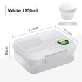 Portable Handle design Double layer Lunch box Compartment Bento Boxes Students Toddler Bento Containers Outdoor Salad Picnic box Zpaxo Large White