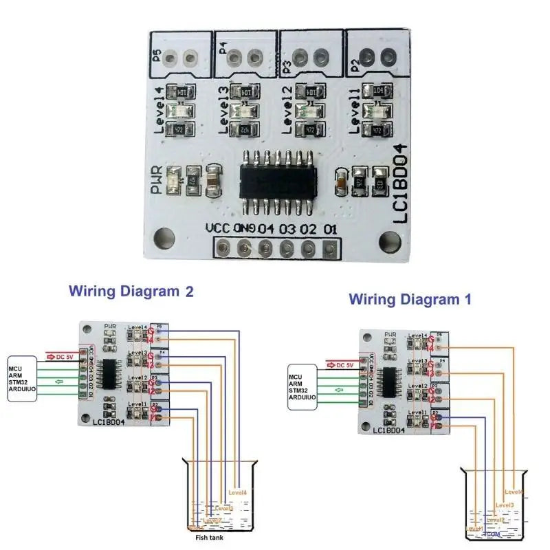 652F Accurate and Reliable Liquid Level Modules with 4Digital LED Display Pin Connector for Fish Water tower Zpaxo without pin CN