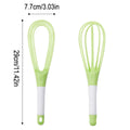 Hot Sale Handheld Rotary Egg Whisk Ergonomic Beater with Foaming Wires for Cake Batter Mixing Cream Blending Manual Egg Beater Zpaxo green