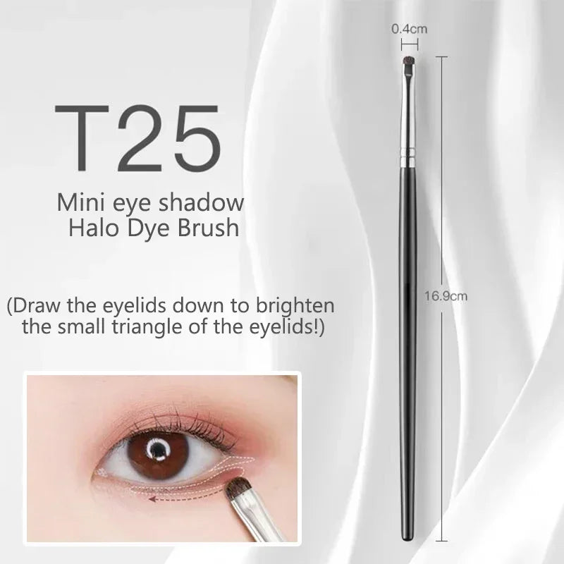 Small Angle Precise Detail Eyeshadow Brush Soft Horse Hair Eyelid