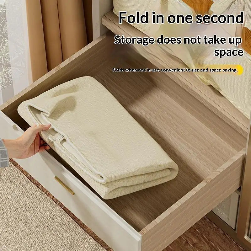 Large Capacity Thick Non Woven Storage Bag Dustproof Moisture Proof Organizer for Clothes Bedding Wardrobe Home Space Zpaxo