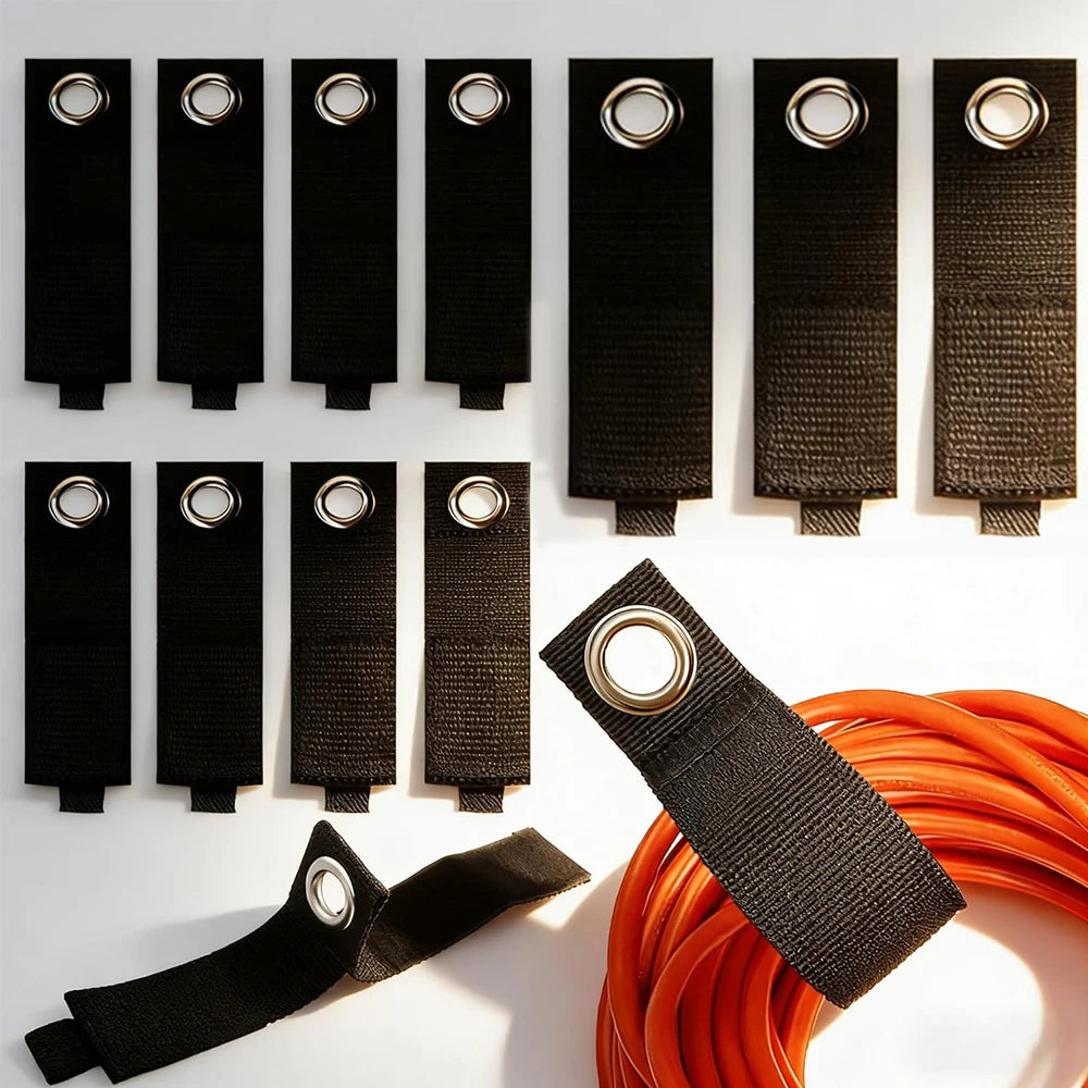 1/3/5/10Pcs Heavy-Duty Storage Straps Extension Cord Straps Organizer Cord Wrap Keeper Cable Management Garage Storage Zpaxo