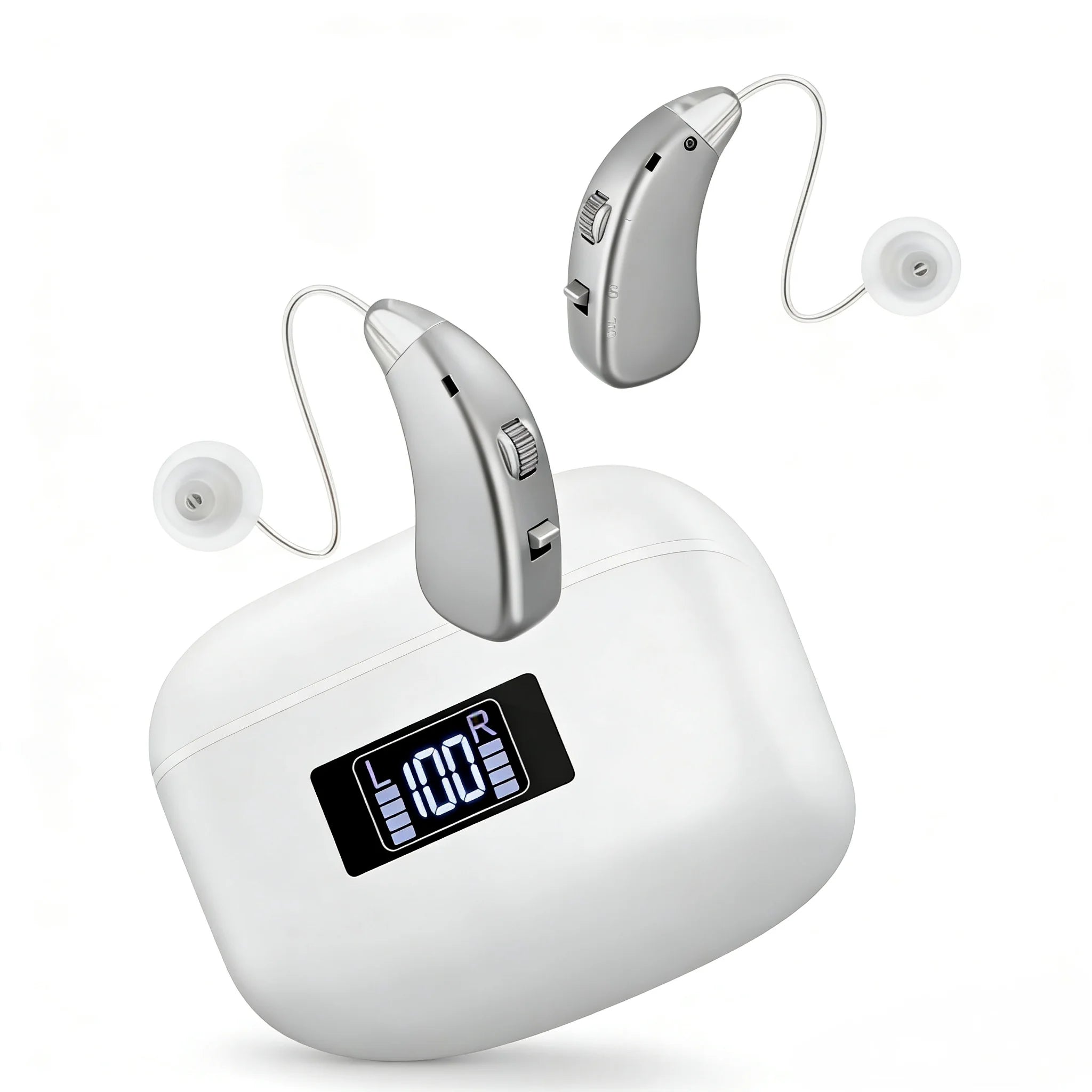 Rechargeable Headphones Seniors Magnetic Charging Adjustable Low