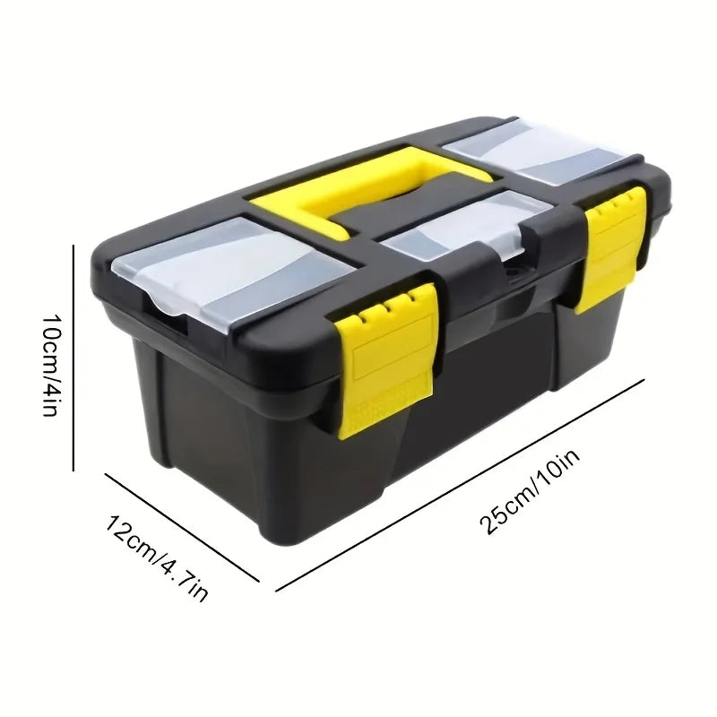 Large-capacity Household Toolbox Multiple Compartments Plastic Tool
