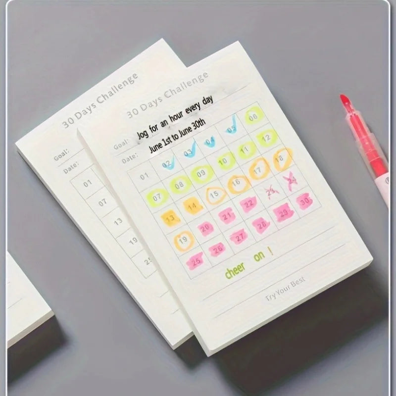 Minimalist Productivity Planner Habit Tracker Self-adhesive Daily