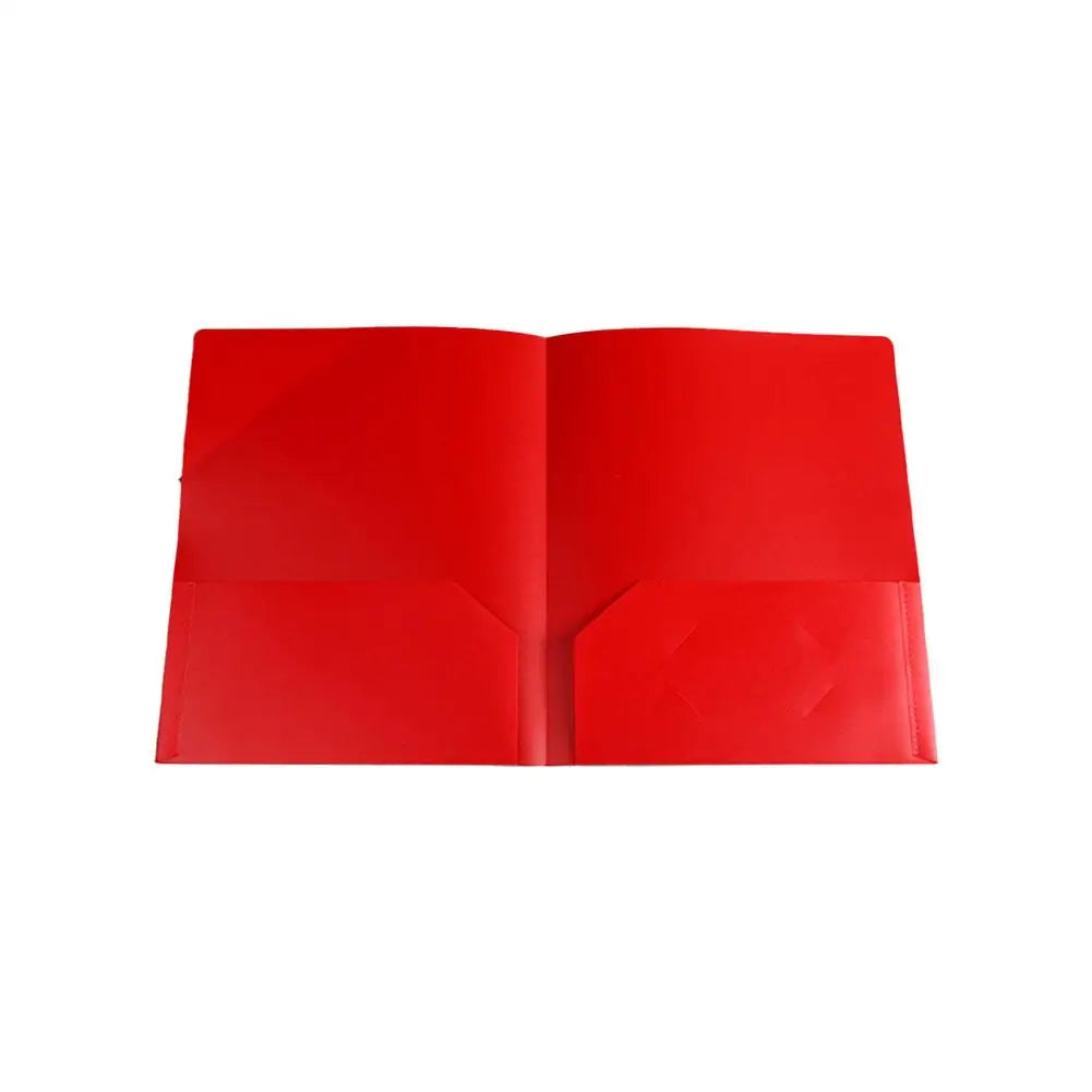 Plastic File Folder 2 Pockets & Business Card Slot | A4 Letter Plastic File Folder Zpaxo A