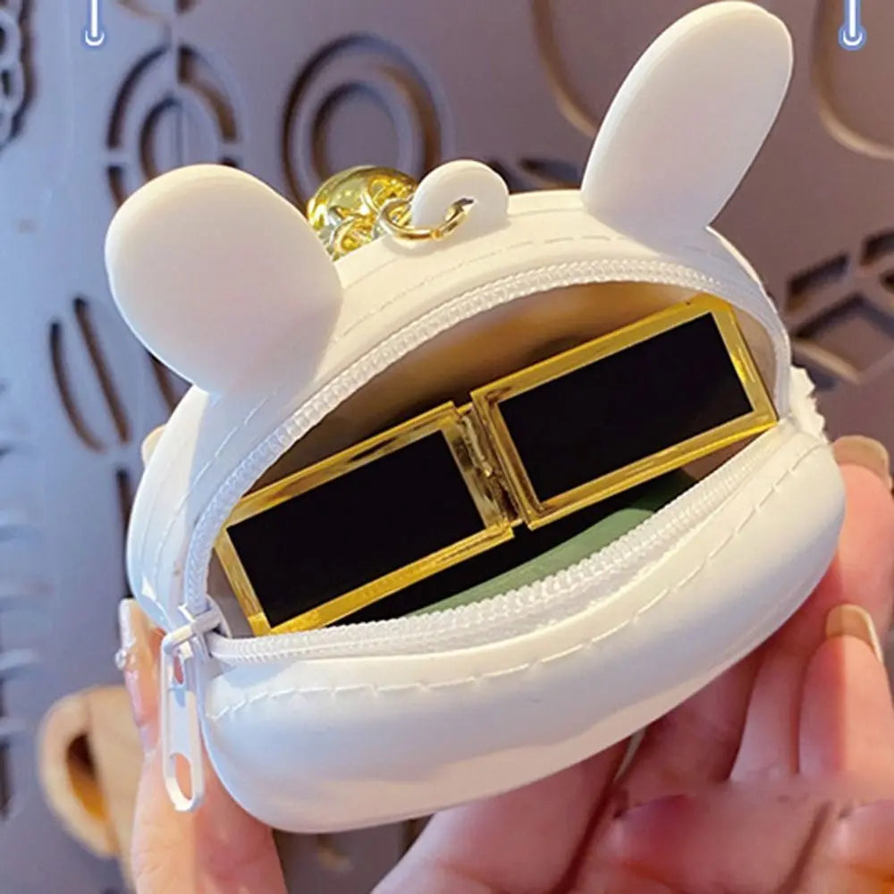 Chain Mini Wallet Bag Charm Headphone Bag Coin Purse Keychain Zipper Change Purse Shiba Inu Dog Keychain Purse With Keychain Zpaxo