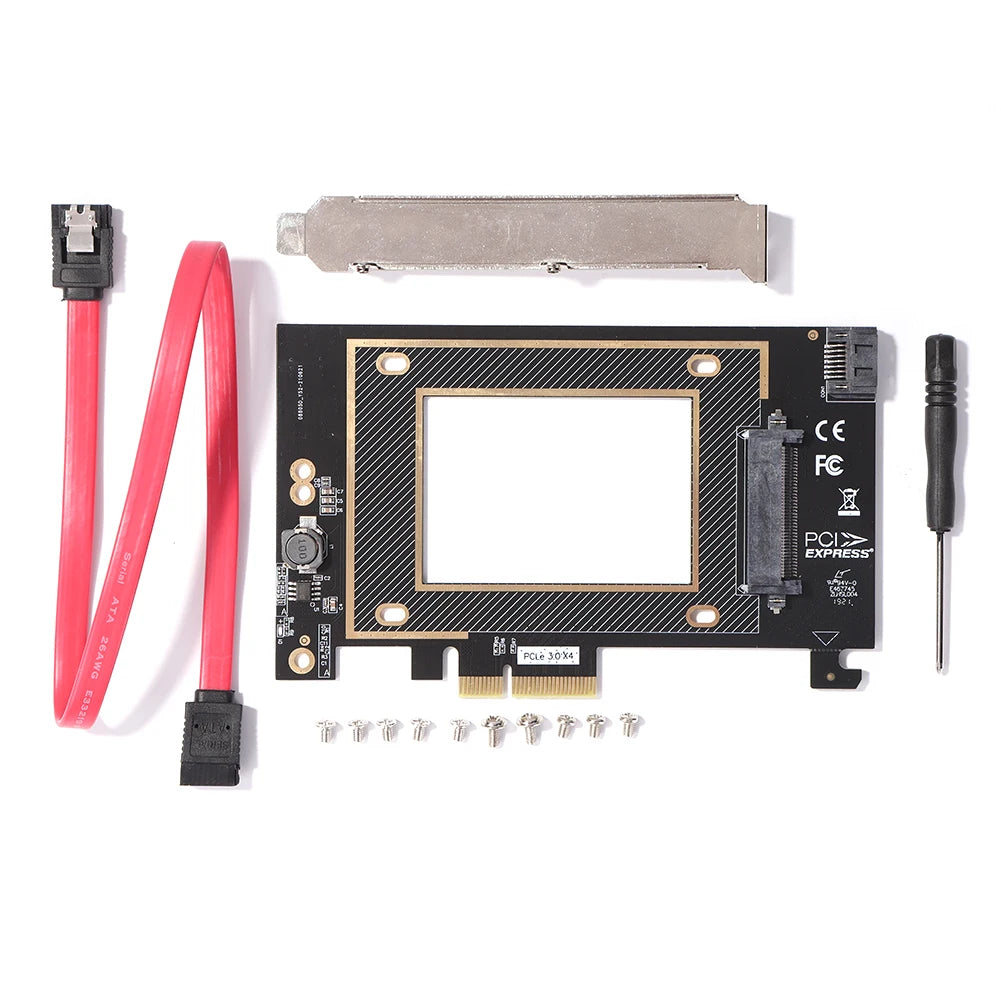U.2 U2 SSD to PCI-e Adapter SFF8639 SFF 8639 SFF-8639 to PCIe PCI Express Converter Controller Expansion Card Add On Cards Zpaxo