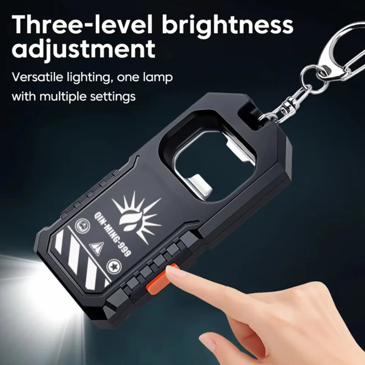KDULIT Mini COB Keychain Flashlight – Type-C Rechargeable Torch