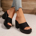 Thick Bottom All-match Fashion Sandals Slippers Women's Night Club