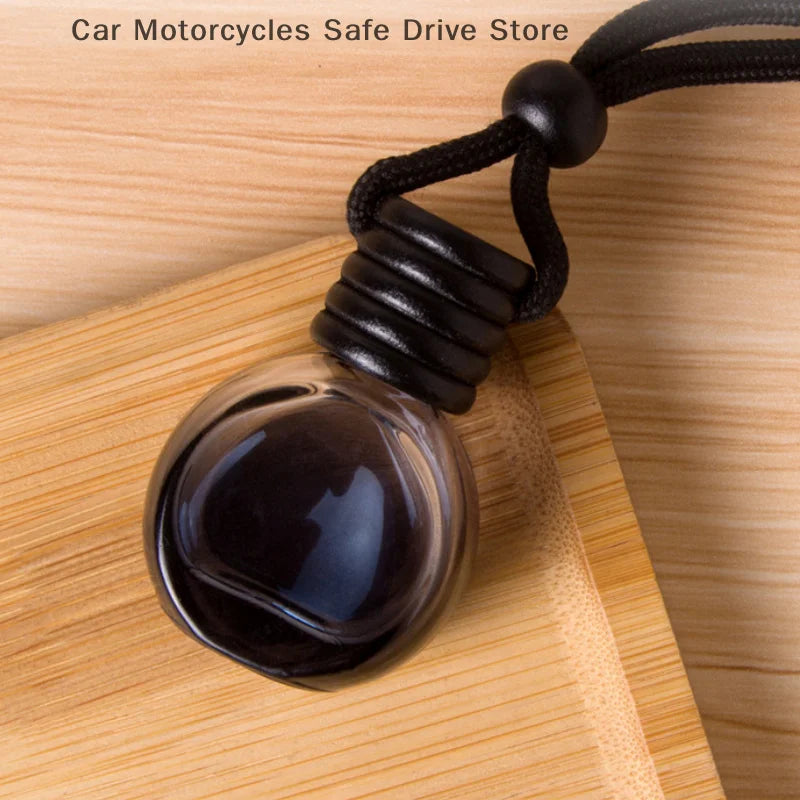 CM1Psc Black Cap Dyed Square Empty Bottle Car Essential Oil Diffuser