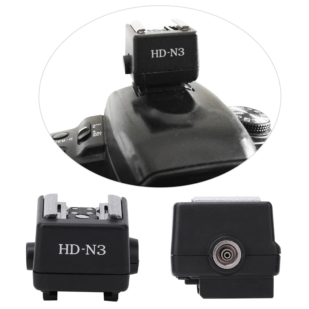 HD N3 Flash Light Shoe Mounting Adapter Accessory Video Camera Mount