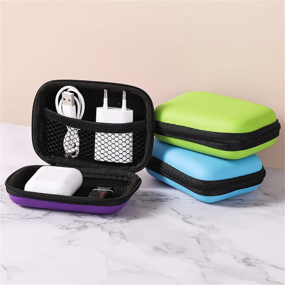 EVA Travel Cable Organizer Bag – Zipper Electronics Pouch Travel Organizer Bag Zpaxo