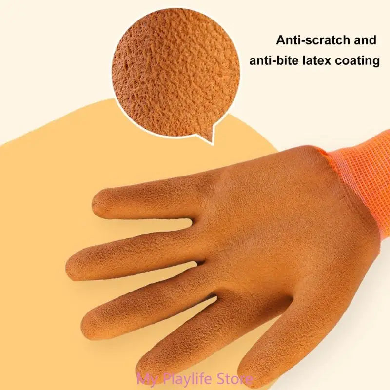 Pet Bite-resistant Gloves Anti Scratch Thickened Hand Protection Pet Training Assistant For Cats Dogs Squirrels Hamsters Birds Zpaxo