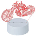 Acrylic 3D Pattern LED Night Light – USB Desktop Lamp with Switch