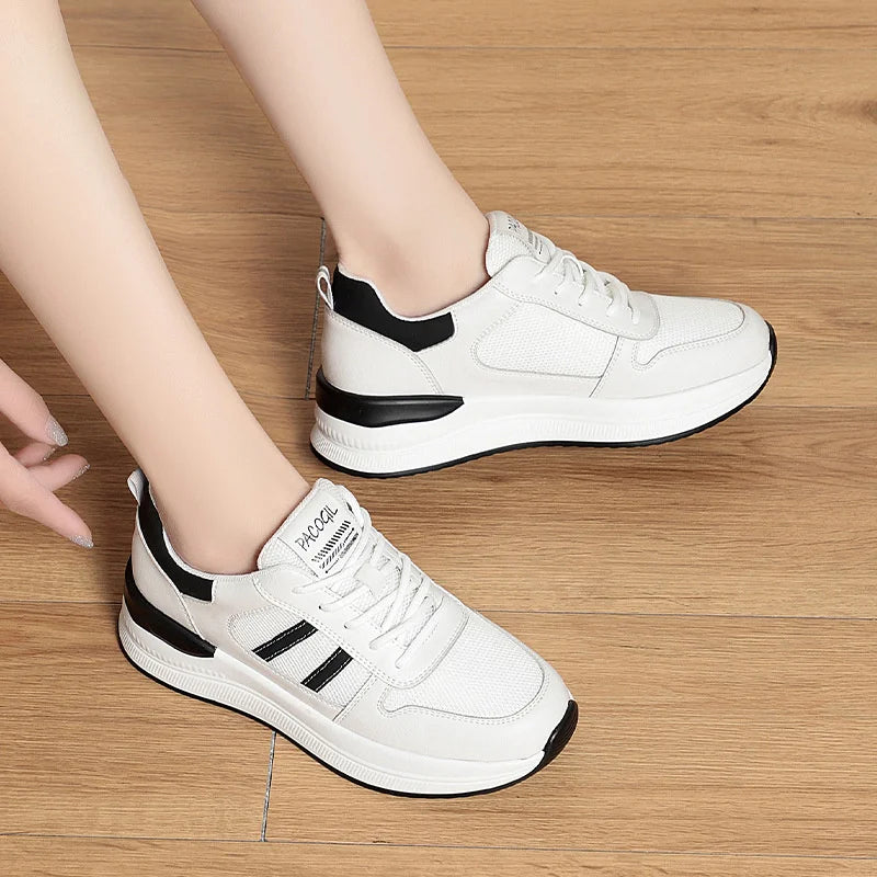 Small White Shoes Women's Spring Fashionable Versatile Breathable Zpaxo