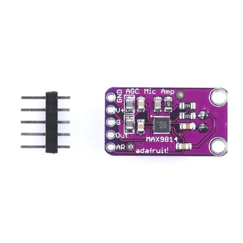Low Noise MAX9814 Microphone Preamp Module 40dB 50dB 60dB Adjustable For Development Boards ESP826 Zpaxo