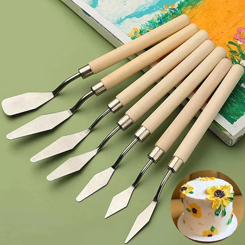 Artist Spatula Palette Knife Painting Baking Art Craft Gouache