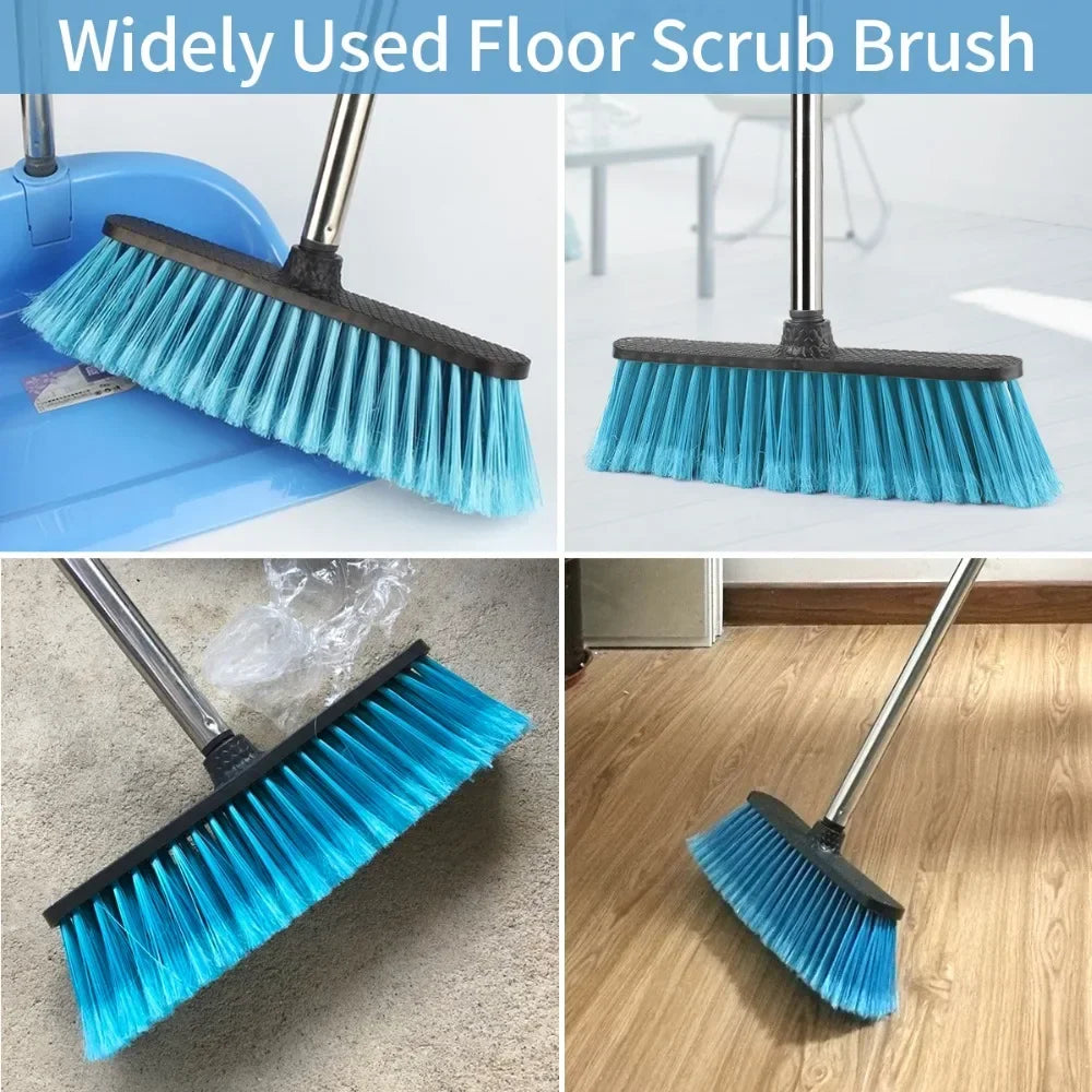 Floor Cleaning Broom with Adjustable Long Handle Stiff Bristle Grout Brooms Scrubber for Cleaning Bathroom, Kitchen,courtyard Zpaxo