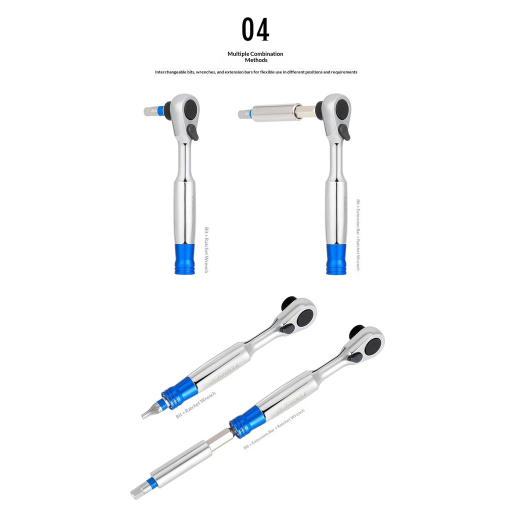 Bicycle Ratchet Wrench Multi-functional Portable Repair Tool Alloy