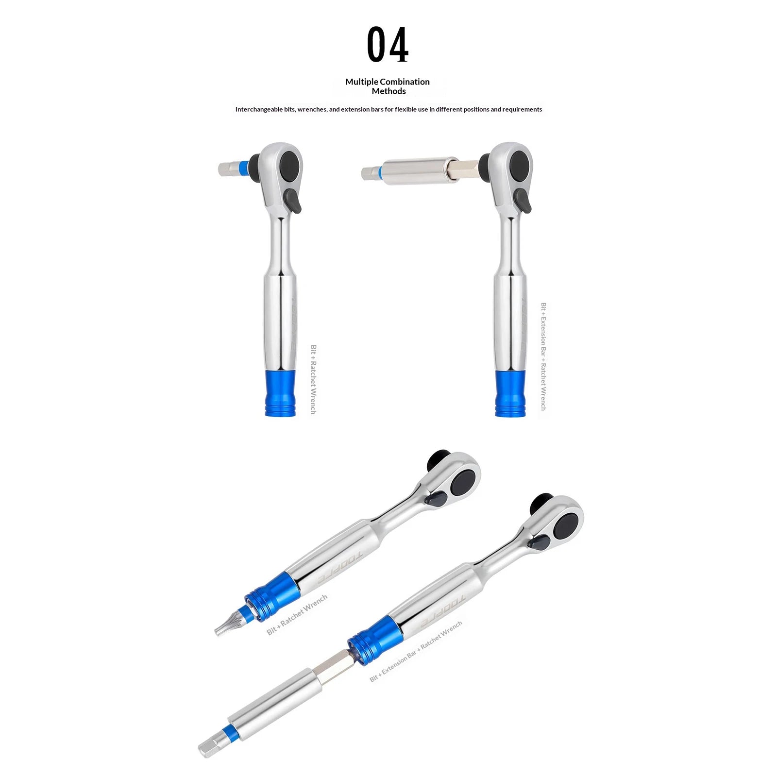 Bicycle Ratchet Wrench Multi-functional Portable Repair Tool Alloy