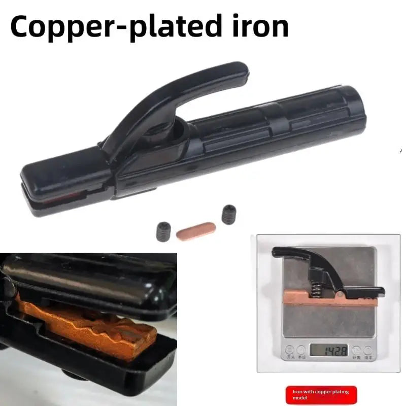 1Pcs Copper Heavy Jaw Holding Plier With Soft Handle 300 AMP Welding Electrode Holder For Arc MMA Welder Zpaxo Cast iron