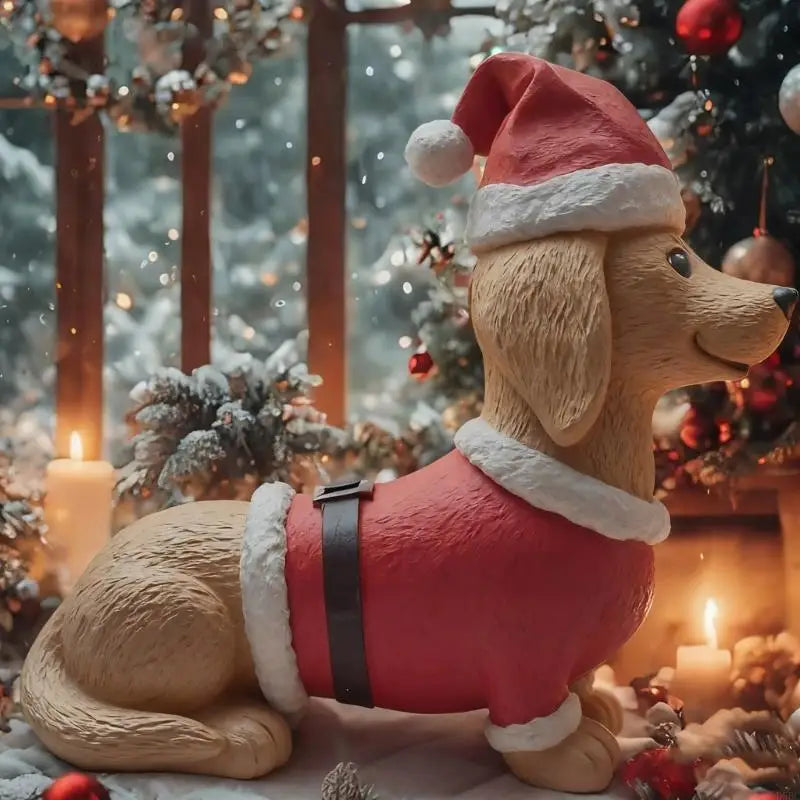 Seasonal Resin Wiener Dog Sculpture Festival Indoor Outdoors