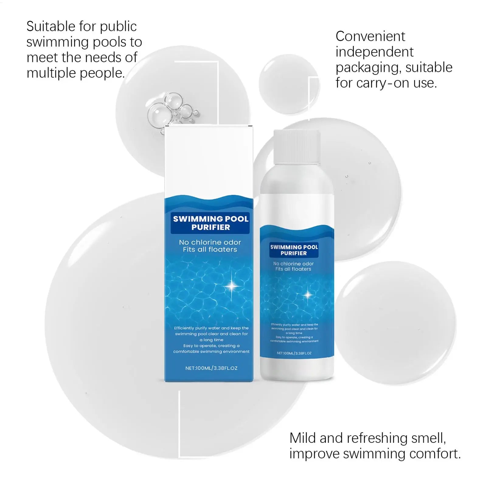 Swimming Pool Clarifier Fast Cleaning Clarifying Solution Quick