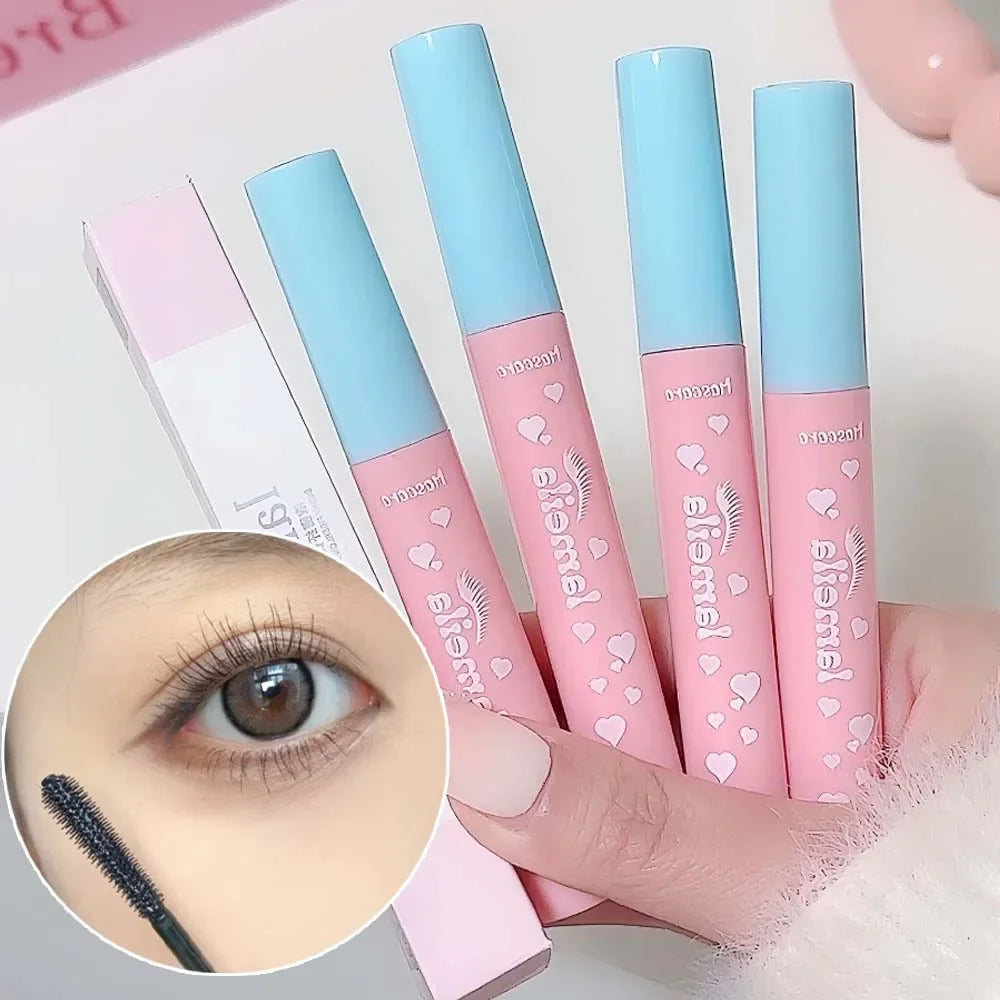 Pink Blue Tube 3D Mascara Fiber Lashes Thick Lengthening Lasting Zpaxo
