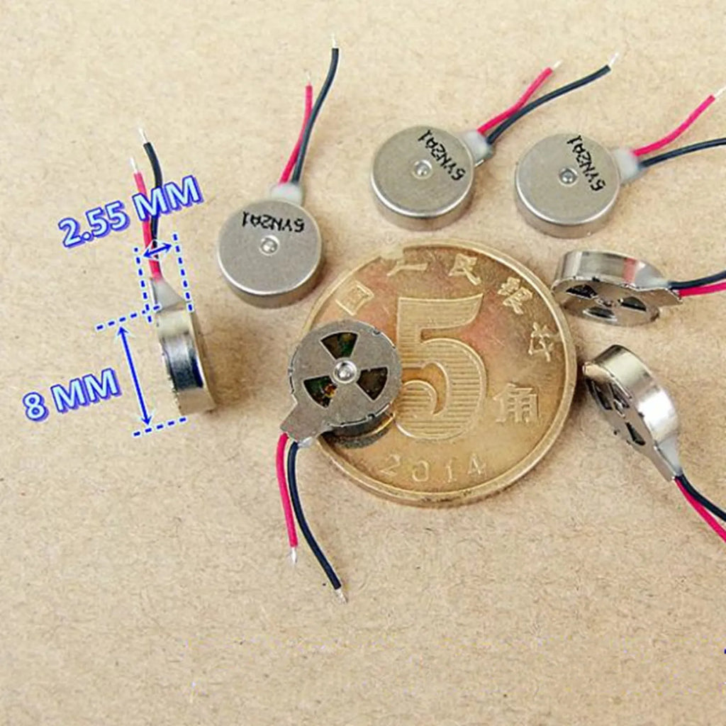 Micro DC Brushless Vibration Motor 3V Flat Vibrating Moteur Button