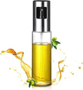 Oil Spray 100ml-Stainless Steel and Glass, Drop Resistant, Oil Dispenser with Accessories, Salad, Vinegar-Air Fryer Zpaxo 100ml-no scale