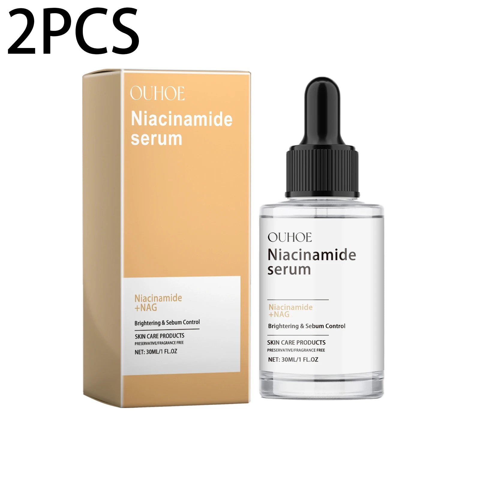 Niacinamide Serum Brightening Face Moisturizing Hydrating Glowing Zpaxo 60ml boxed