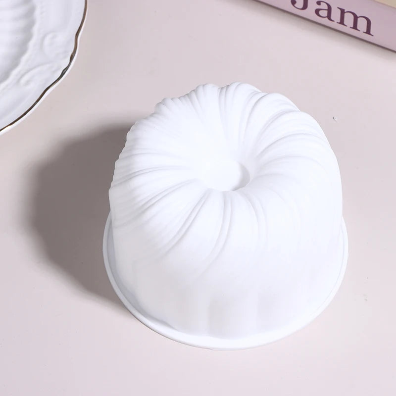 Round Rotating Heart Flower Basket Coil Texture Design French Mousse Zpaxo 2 White