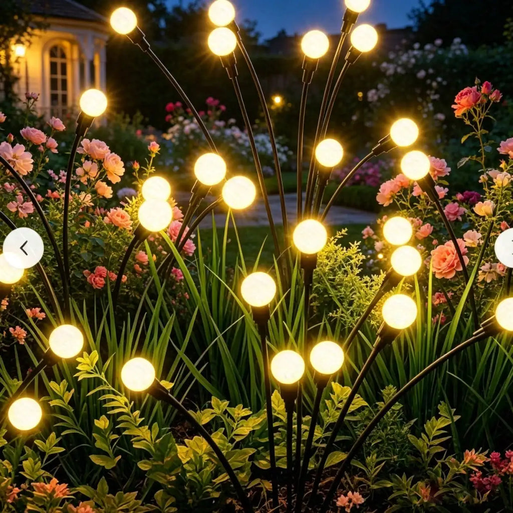 Solar-powered Firefly Lamp Warm White Light Environmentally Friendly