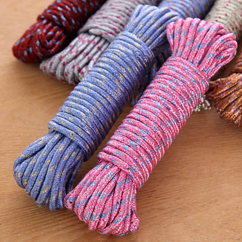 Outdoor Clothesline Nylon Non-slip Laundry Line Rope Travel Business