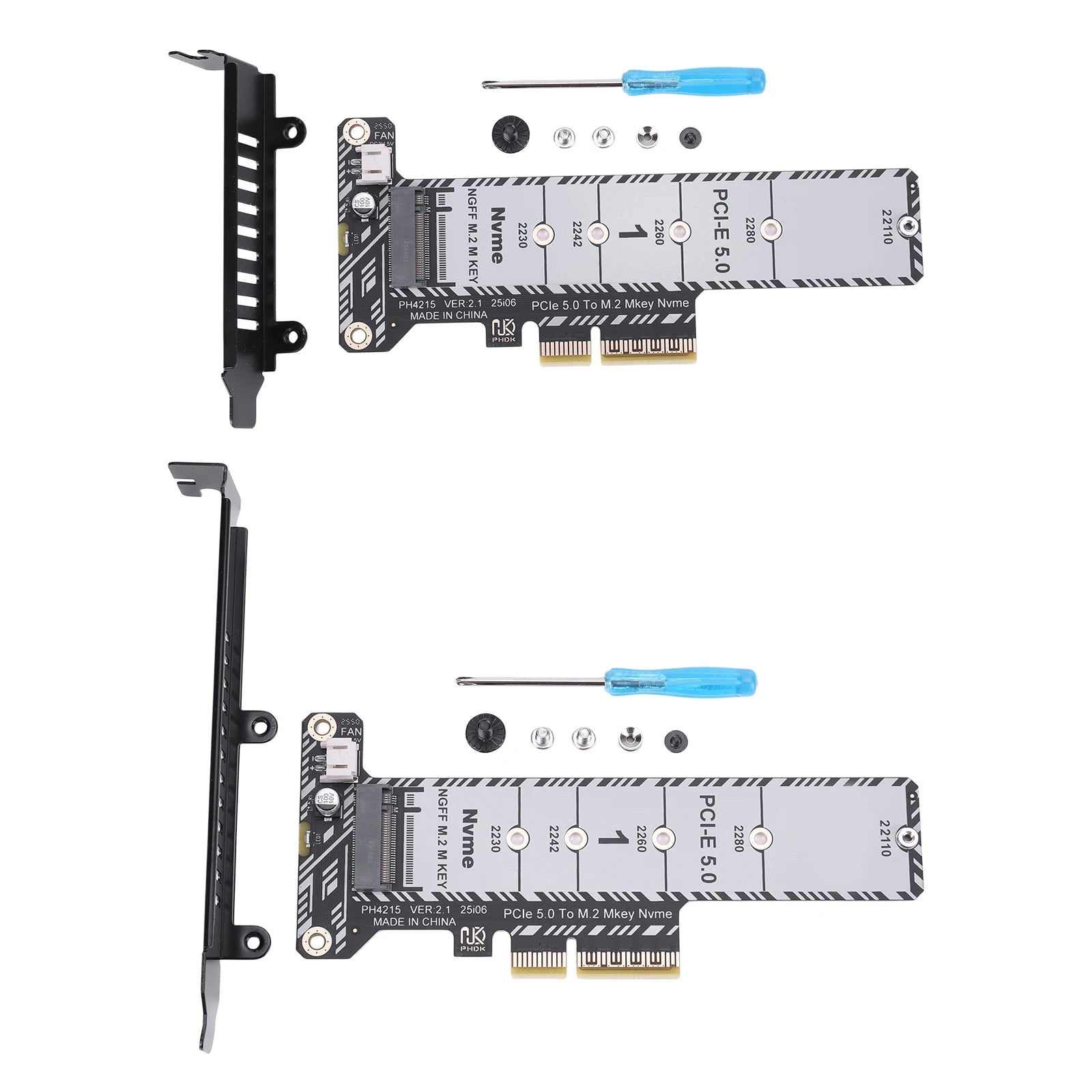 M 2 NVME SSD PCIe X4 Adapter Expansion Card Full Height Low Profile